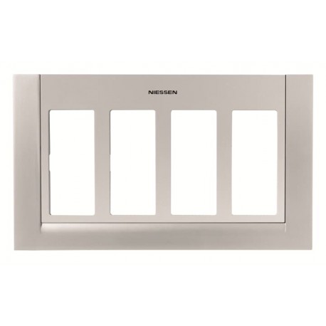 NIESSEN 2CLA117400T1301 2CLA117400T1301 T1174 PL NIESSEN Placa caja/zocalo 4 columnas PL
